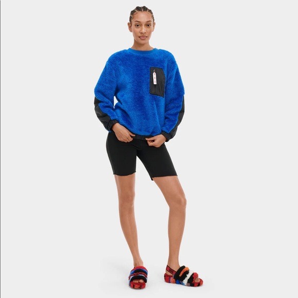 UGG Niko Sherpa Fleece Pullover Sweatshirt - Picture 3 of 11